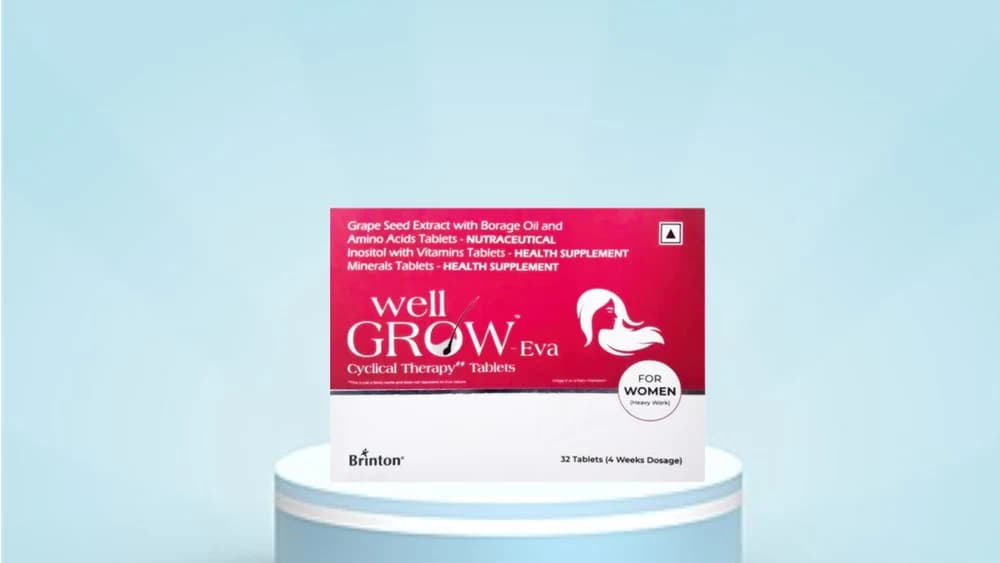 Wellgrow Eva Hair Growth Tablets for Women