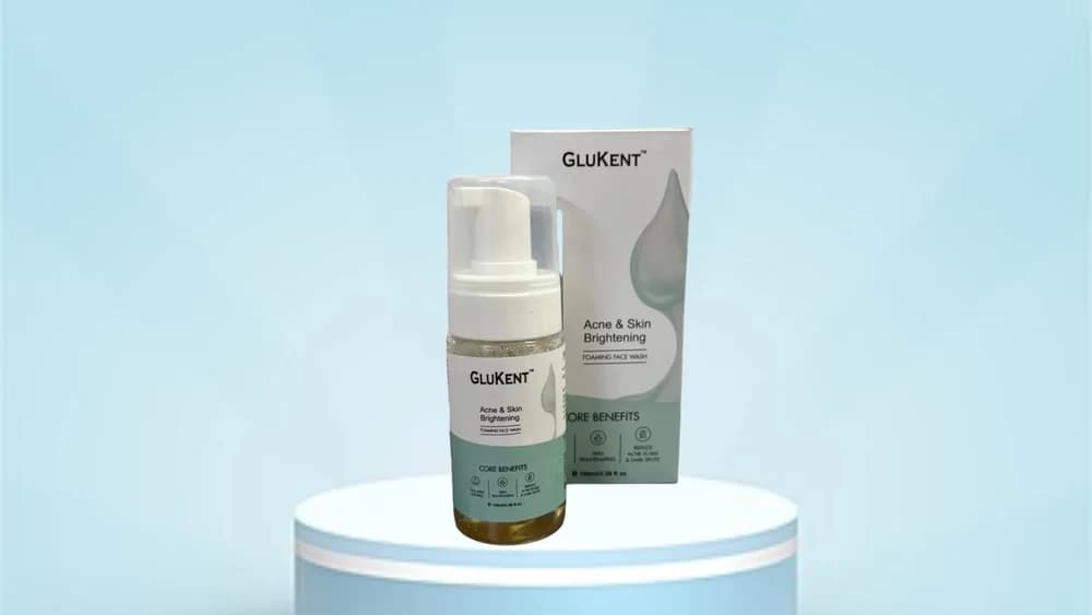 GLUKENT Acne & Skin Brightening Foaming Face Wash