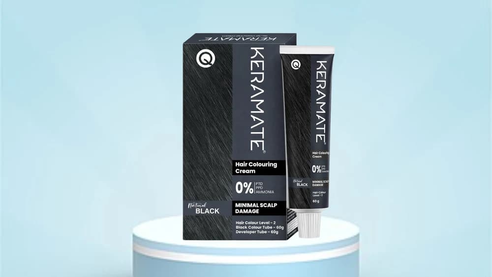 Keramate Hair Colouring Cream Natural Black