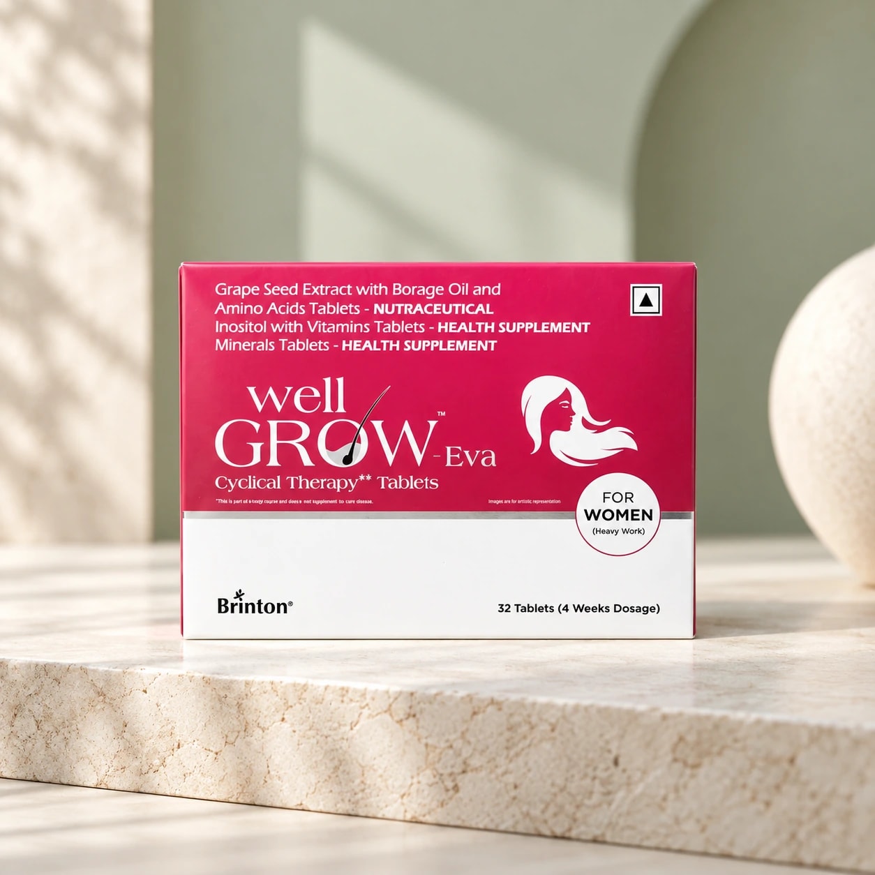 Wellgrow Eva Hair Growth Tablets for Women