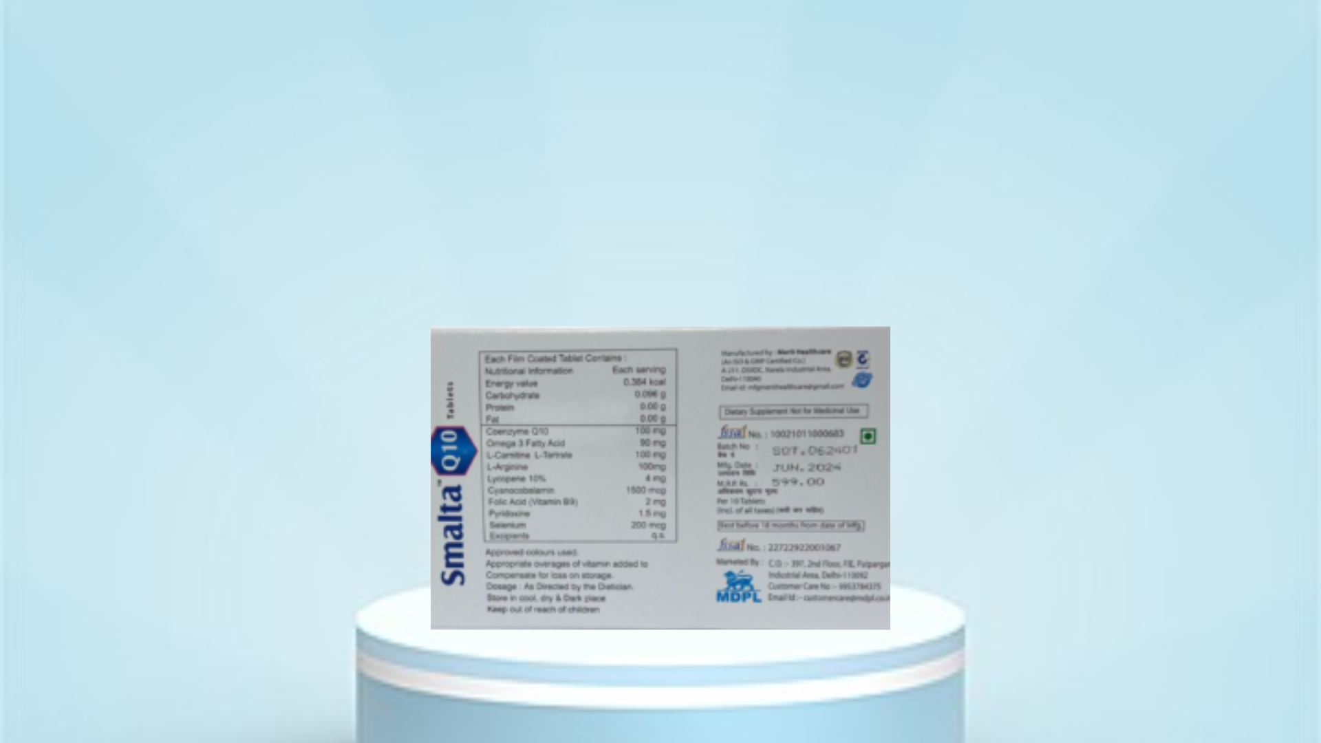 Smalta Q10 Tablets - Image 2